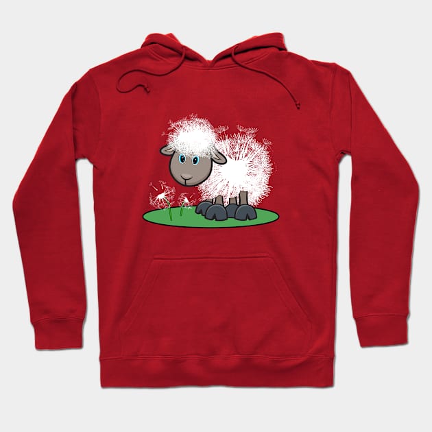 cute sheep on the meadow Hoodie by Bianka